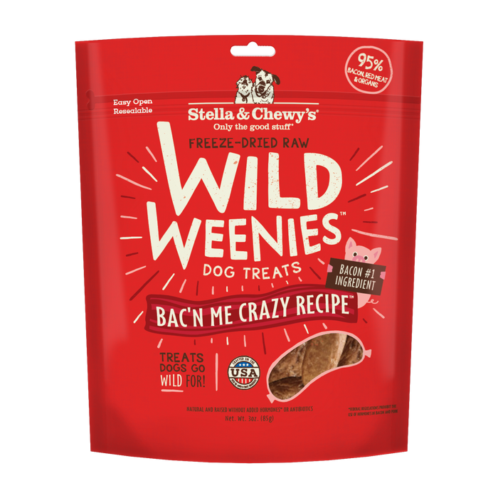 Stella & Chewy's Wild Weenies Dog Treats - Bac'n Me Crazy [Weight : 3 oz]