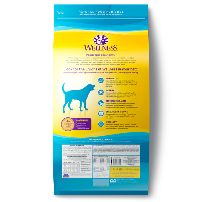 Wellness Complete Health Whitefish & Sweet Potato Recipe Dry Dog Food [Weight: 30 lb]