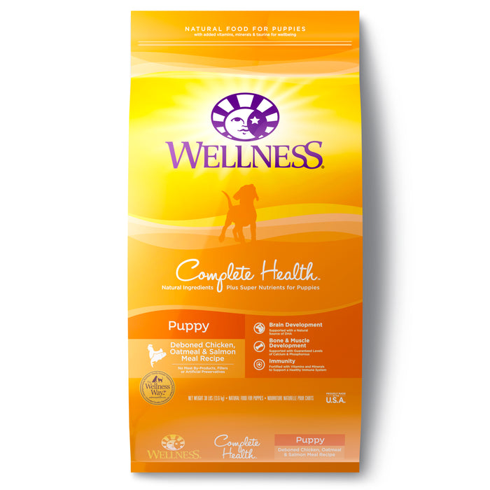 Wellness Complete Health Puppy Dry Dog Food [Weight: 30 lb]