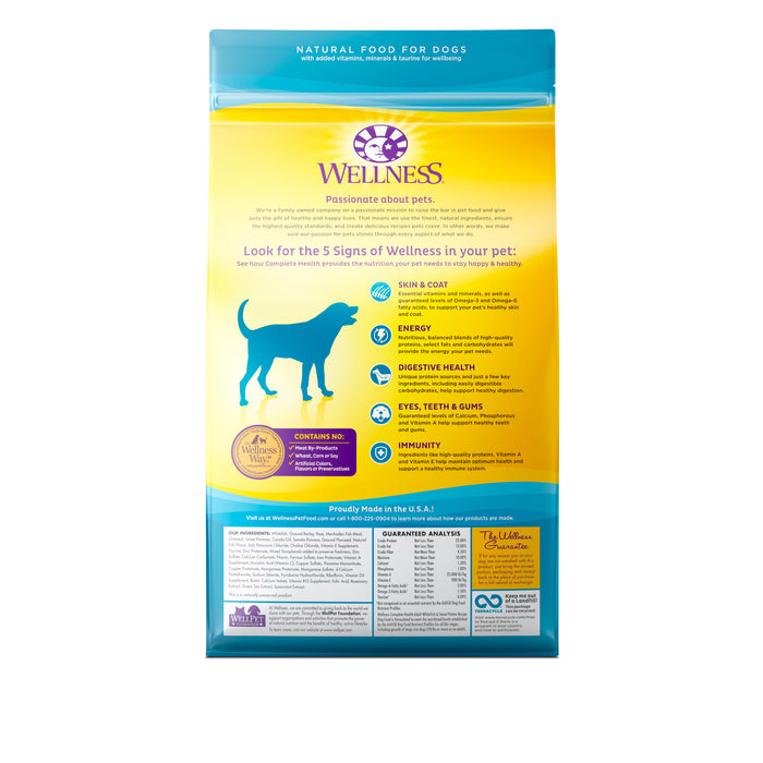Wellness Complete Health Whitefish & Sweet Potato Recipe Dry Dog Food [Weight: 5 lb]