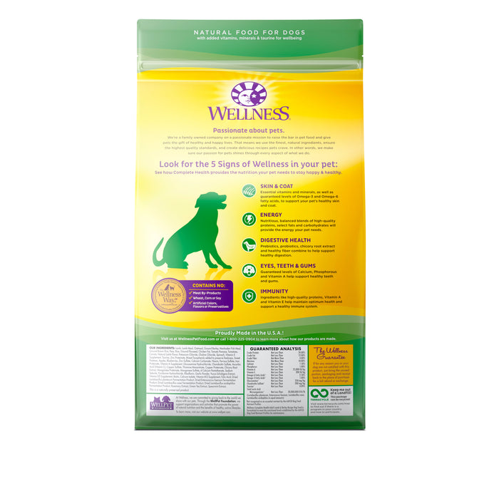Wellness Complete Health Lamb & Barley Recipe Dry Dog Food [Weight: 5 lb]
