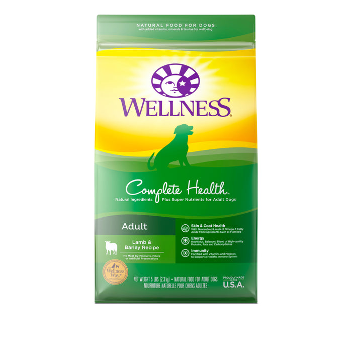 Wellness Complete Health Lamb & Barley Recipe Dry Dog Food [Weight: 5 lb]