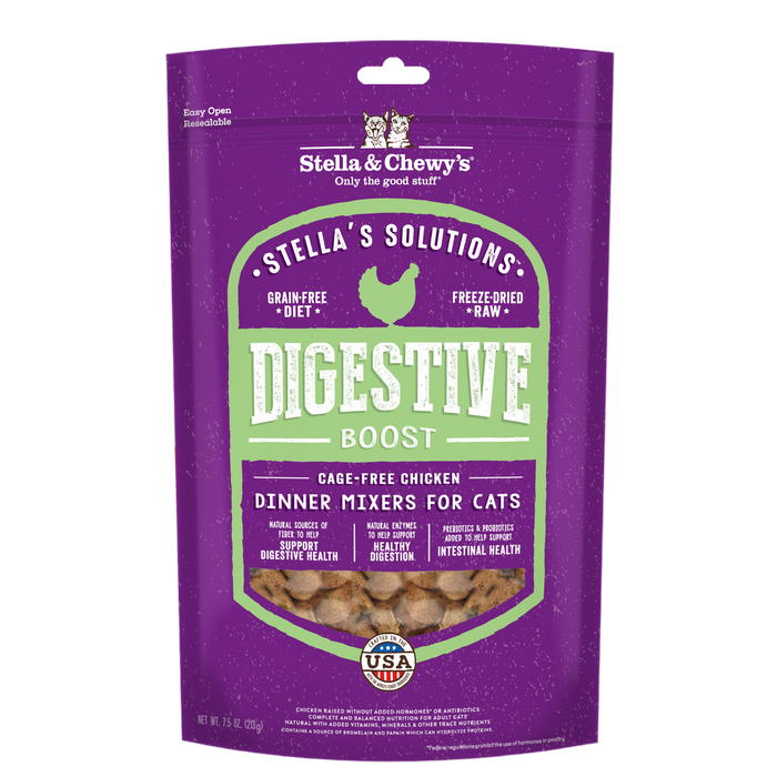 Stella's Solutions Digestive Boost Dinner Mixers For Cats, Cage-Free Chicken [Weight : 7.5oz]