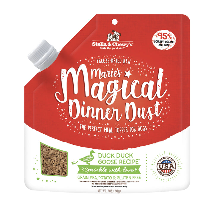 Stella & Chewy's Magical Dinner Dust Topper For Dogs, Cage-Free Duck [Weight : 7oz]