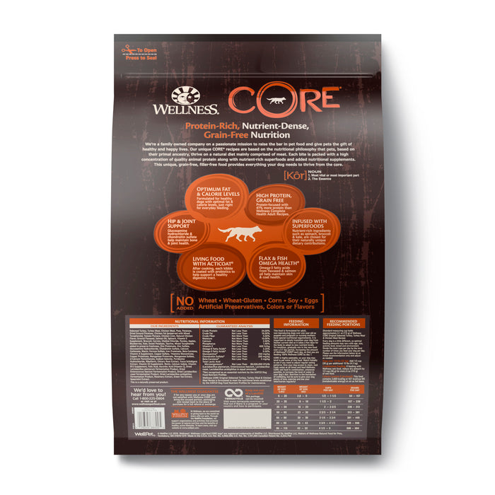 Wellness CORE Original Dry Dog Food [Weight: 12 lb]