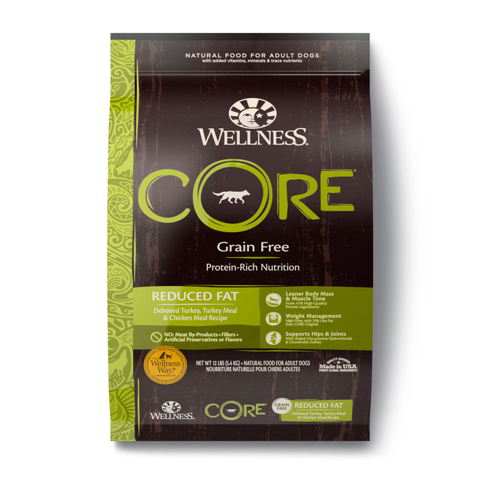 Wellness CORE Reduced Fat Dry Dog Food [Weight: 12 lb]