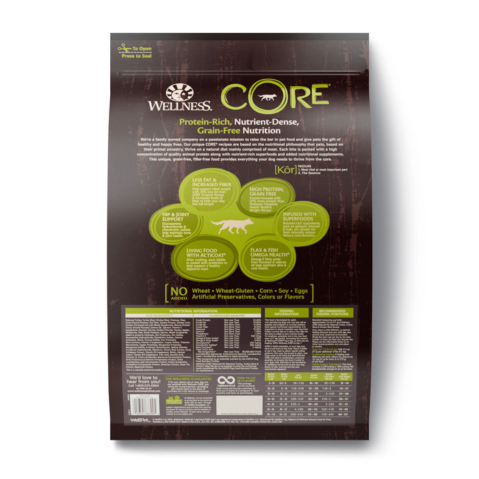 Wellness CORE Reduced Fat Dry Dog Food [Weight: 12 lb]
