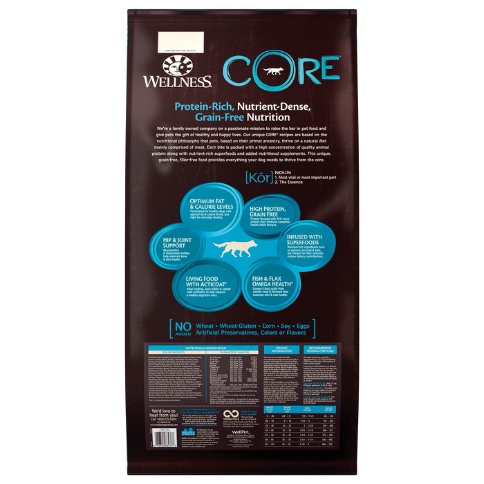 Wellness CORE Ocean Dry Dog Food [Weight: 22 lb]