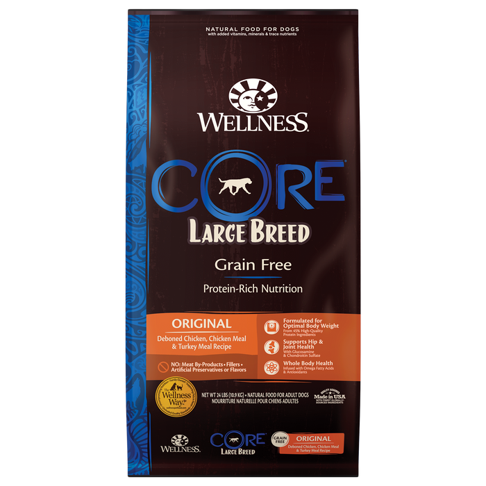 Wellness CORE Large Breed Dry Dog Food [Weight: 24 lb]