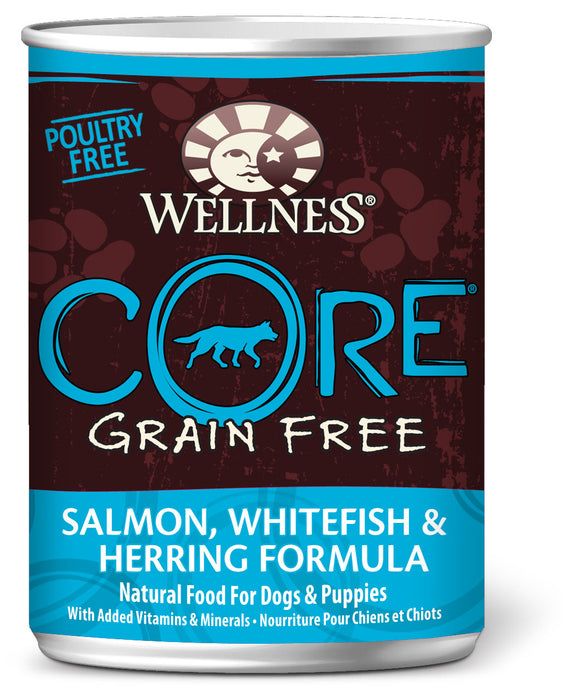 Wellness CORE Salmon, Whitefish & Herring Formula Wet Dog Food [Weight: 12.5 oz]