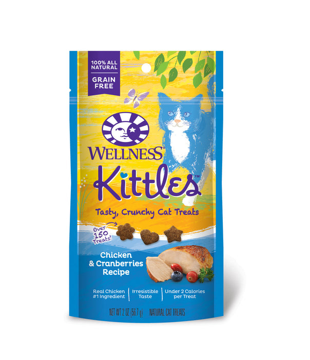 Wellness Kittles Chicken & Cranberries Cat Treats [Weight : 2 oz]