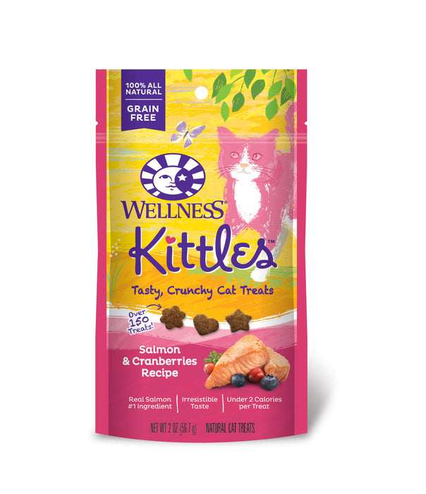 Wellness Kittles Salmon & Cranberries Recipe Cat Treats [Weight : 2 oz]