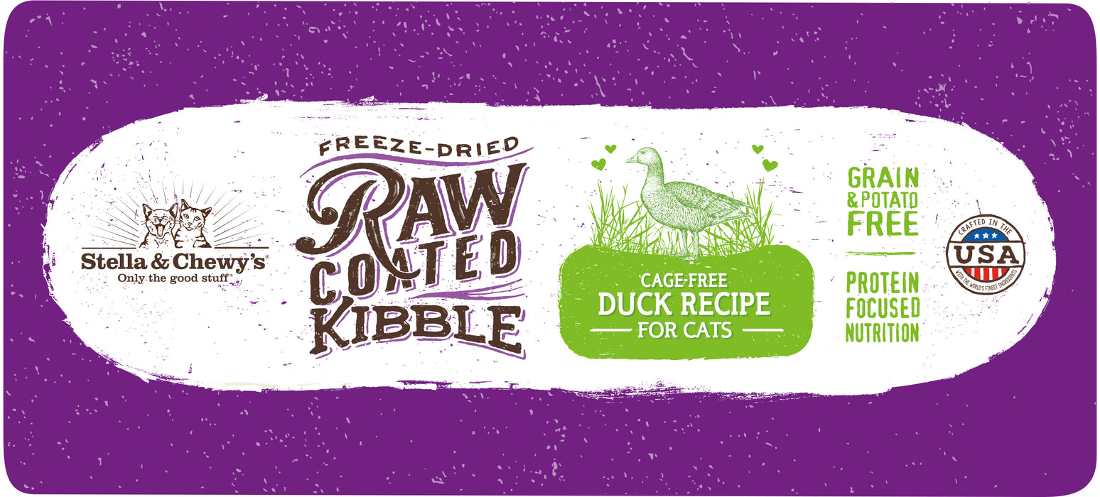 Stella & Chewy's Raw Coated Cat Kibble - Cage Free Duck [Weight : 5lb]