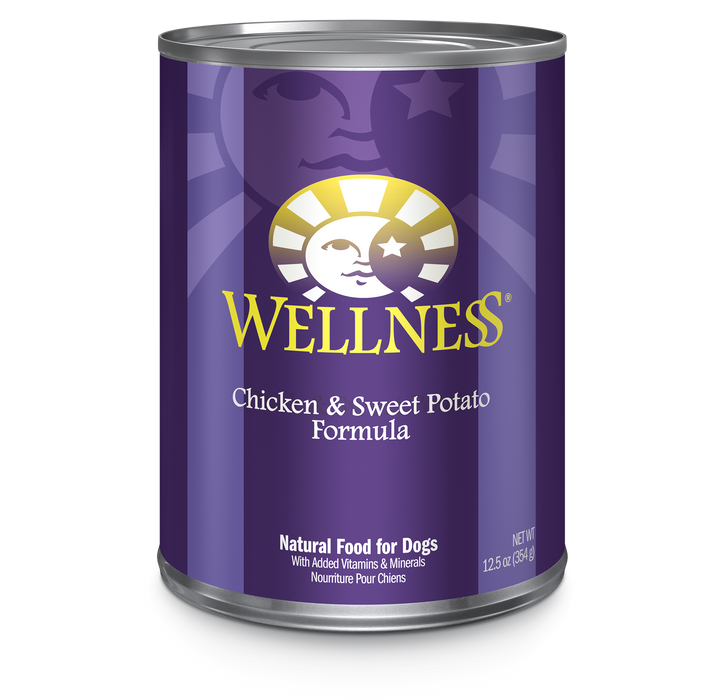 Wellness Complete Health Chicken & Sweet Potato Wet Dog Food [Weight: 12.5 oz]