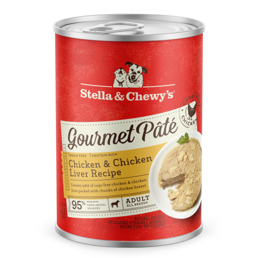 Stella & Chewy's Gourmet Pate For Dogs -  Chicken & Chicken Liver Recipe [Weight : 12.5 oz]