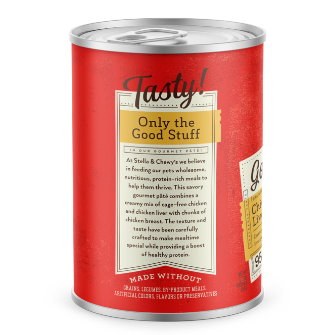Stella & Chewy's Gourmet Pate For Dogs -  Chicken & Chicken Liver Recipe [Weight : 12.5 oz]