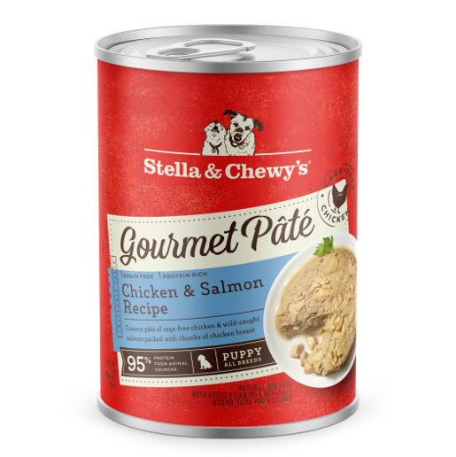 Stella & Chewy's Gourmet Pate For Dogs -  Puppy Chicken & Salmon Recipe [Weight : 12.5 oz]