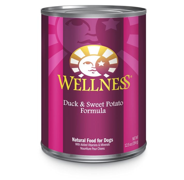 Wellness Complete Health Duck & Sweet Potato Wet Dog Food [Weight: 12.5 oz]
