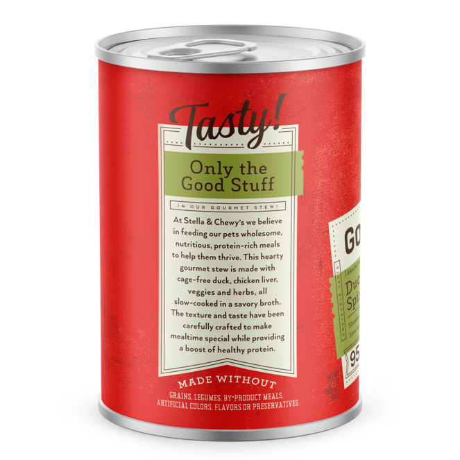 Stella & Chewy's Gourmet Stew For Dogs -  Duck, Carrot & Spinach [Weight : 12.5 oz]