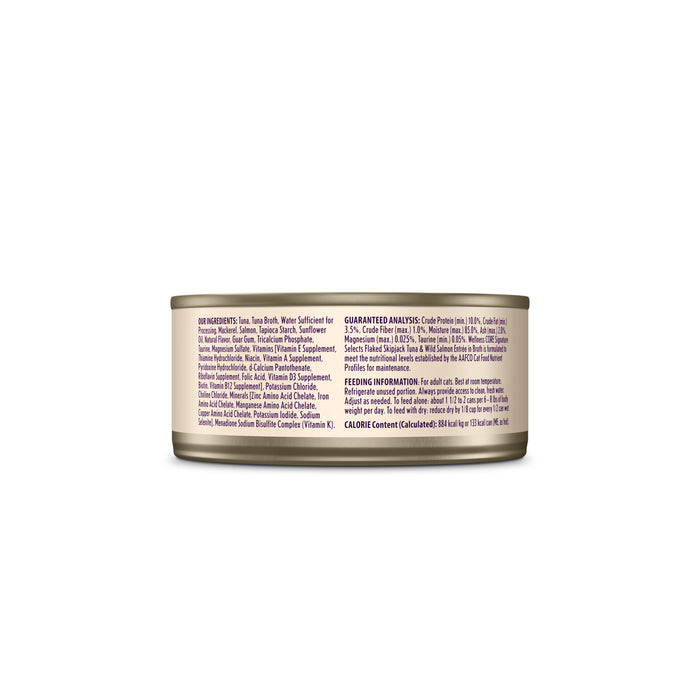 Wellness CORE Signature Selects Flaked Skipjack Tuna & Wild Salmon Entree in Broth Canned Cat Food [Weight : 5.3 oz]