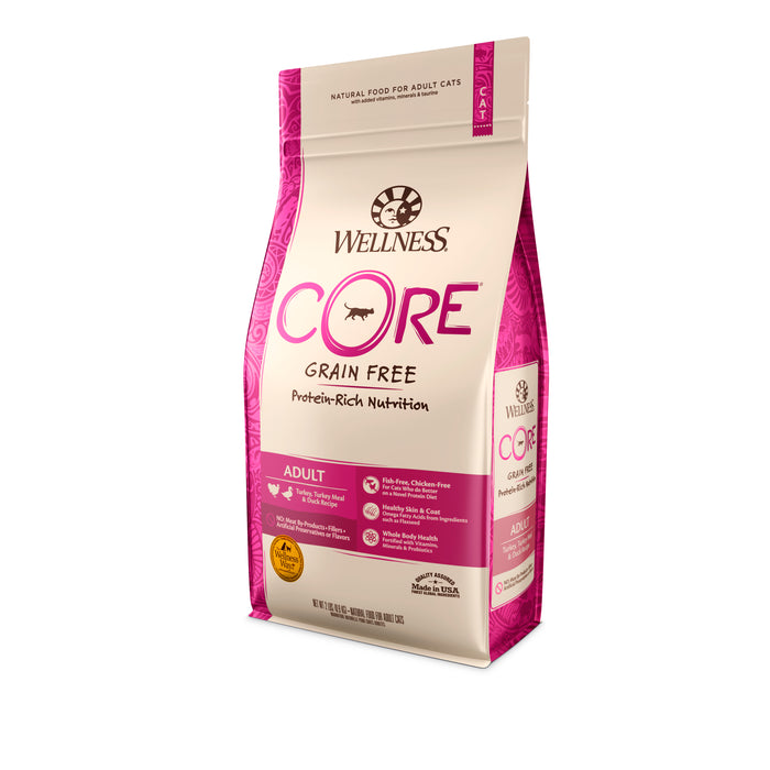 Wellness CORE Original Deboned Turkey, Turkey Meal & Chicken Meal Dry Cat Food [Weight: 2 lb]