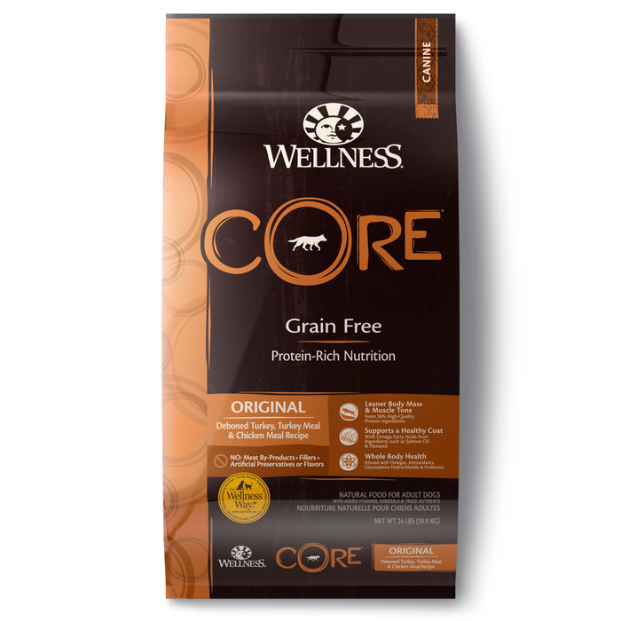 Wellness CORE Original Dry Dog Food [Weight: 24 lb]
