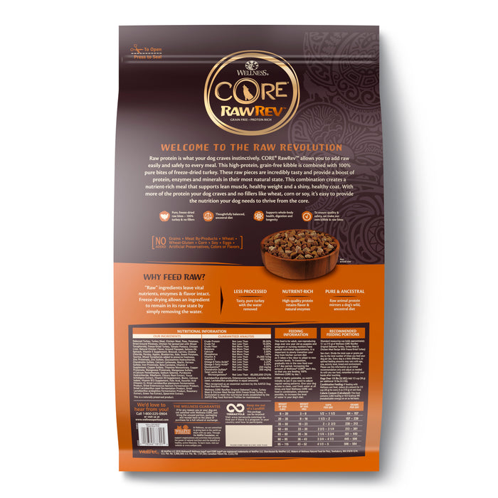 Wellness CORE RawRev Original Dry Dog Food [Weight: 10 lb]