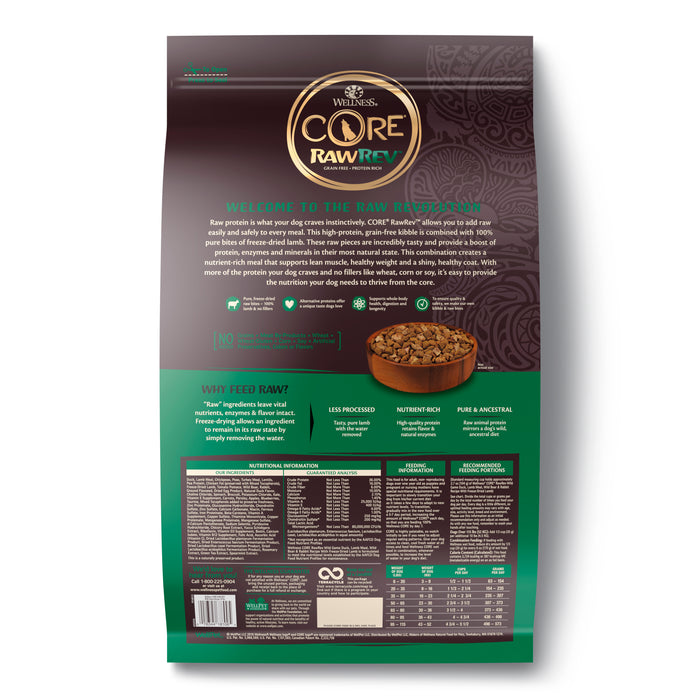 Wellness CORE RawRev Wild Game Dry Dog Food [Weight: 10 lb]