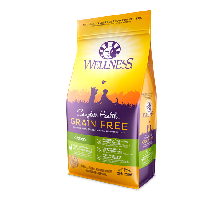 Wellness Complete Health Grain-Free Kitten Dry Cat Food [Weight : 5.5 lb]