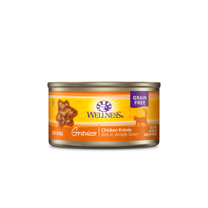 Wellness Complete Health Gravies Chicken Dinner Canned Cat Food  [Weight : 3 oz]