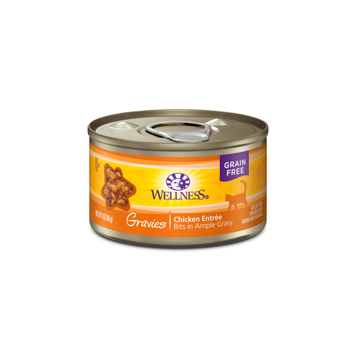 Wellness Complete Health Gravies Chicken Dinner Canned Cat Food  [Weight : 3 oz]