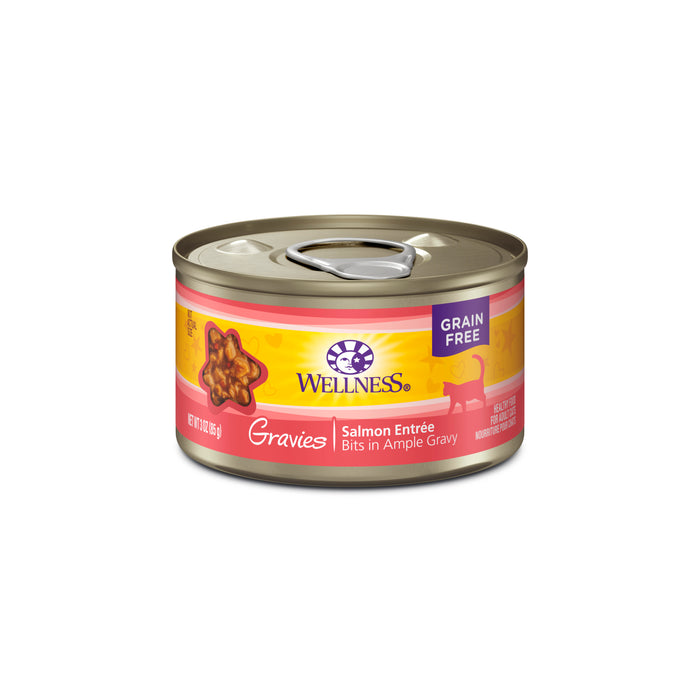 Wellness Complete Health Gravies Salmon Dinner Canned Cat Food [Weight : 3 oz]