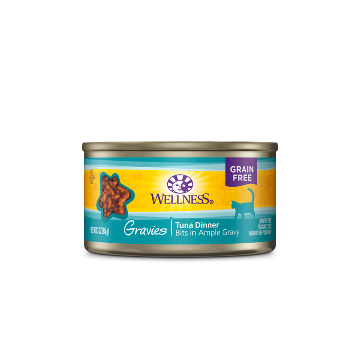Wellness Complete Health Gravies Tuna Dinner Canned Cat Food [Weight : 3 oz]