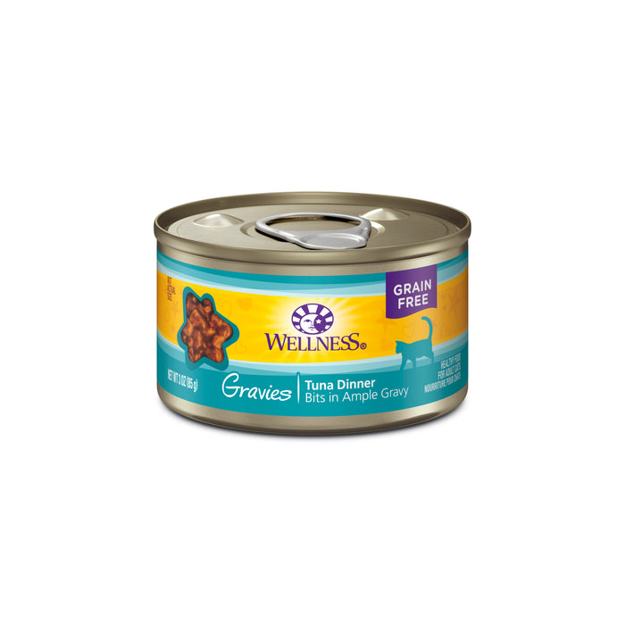 Wellness Complete Health Gravies Tuna Dinner Canned Cat Food [Weight : 3 oz]