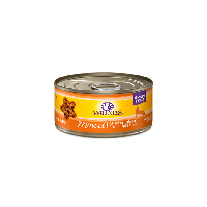 Wellness Complete Health Minced Chicken Dinner Canned Cat Food [Weight : 5.5 oz]