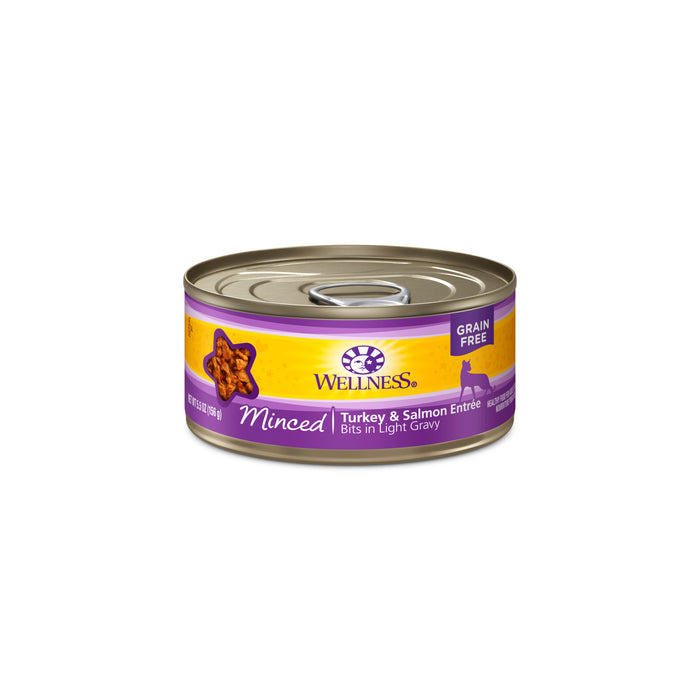 Wellness Complete Health Minced Turkey & Salmon Entree Canned Cat Food [Weight : 5.5 oz]