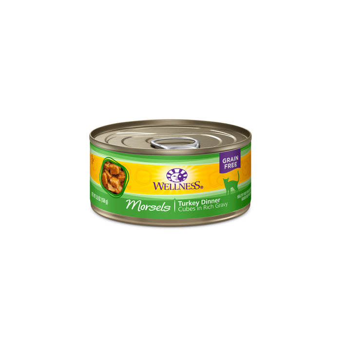 Wellness Complete Health Morsels Cubed Turkey Dinner Canned Cat Food [Weight : 5.5 oz]