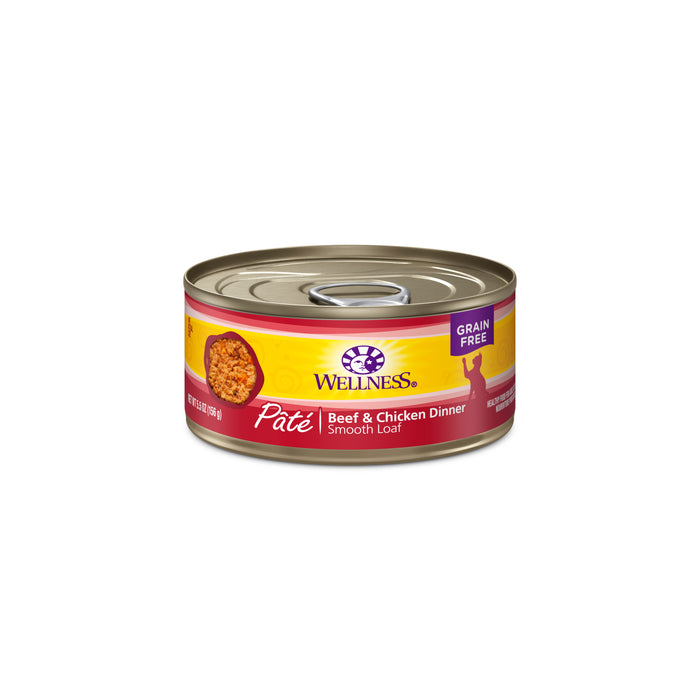 Wellness Complete Health Pate Beef & Chicken Wet Cat Food [Weight : 5.5 oz]
