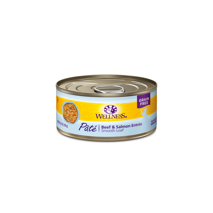 Wellness Complete Health Pate Beef & Salmon Wet Cat Food [Weight : 5.5 oz]