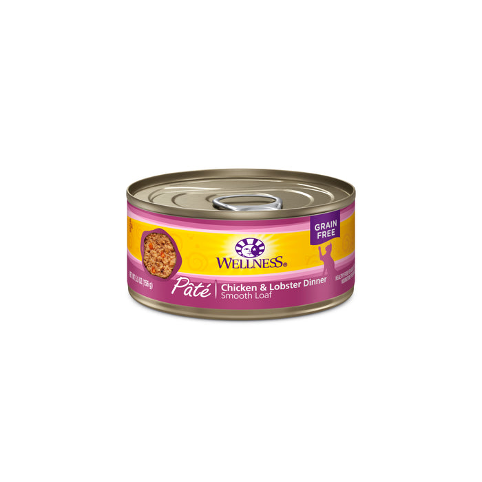 Wellness Complete Health Pate Chicken & Lobster Wet Cat Food [Weight : 5.5 oz]