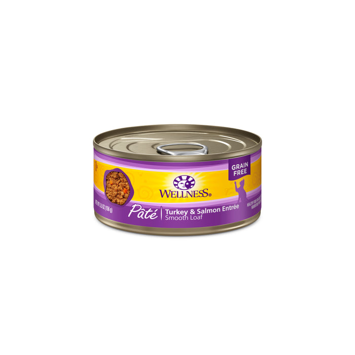 Wellness Complete Health Turkey & Salmon Pate Canned Cat Food [Weight : 5.5 oz]