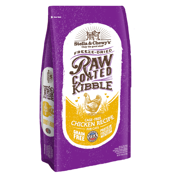 Stella & Chewy's Raw Coated Cat Kibble - Chicken [Weight : 10lb]
