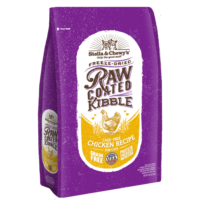Stella & Chewy's Raw Coated Cat Kibble - Chicken [Weight : 5lb]