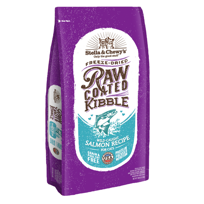 Stella & Chewy's Raw Coated Cat Kibble - Salmon [Weight : 10lb]