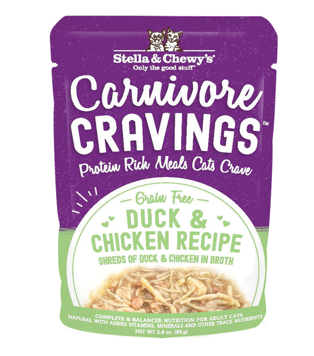 Stella & Chewy's Carnivore Cravings Duck And Chicken Recipe Cat Food Pouch [Wt : 2.8 oz]
