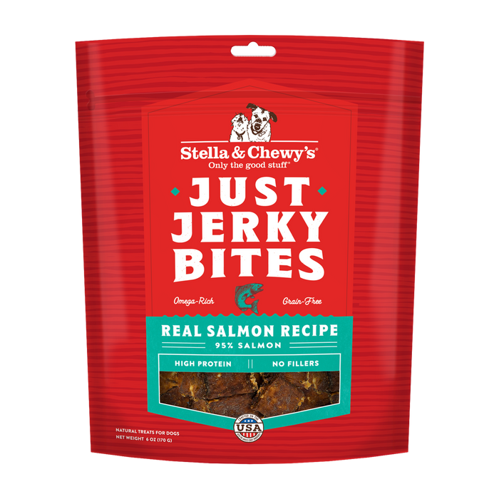 Stella & Chewy's Just Jerky Bites Dog Treats, Salmon [Wt : 6 oz]