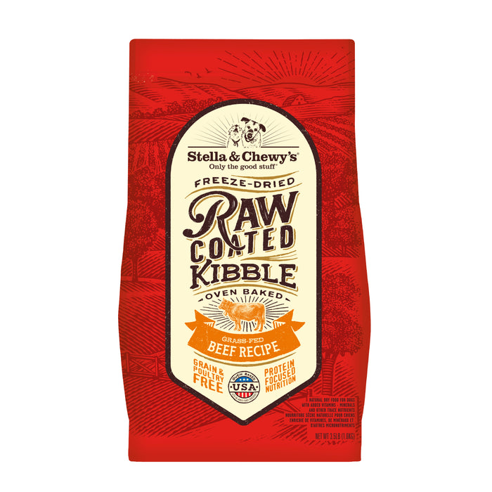 Stella & Chewy's Raw Coated Kibble For Dogs, Beef [Weight : 3.5lb]