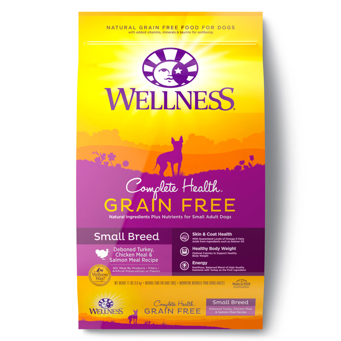 Wellness Complete Health Grain Free Small Breed Dry Dog Food [Wt: 11 lb]