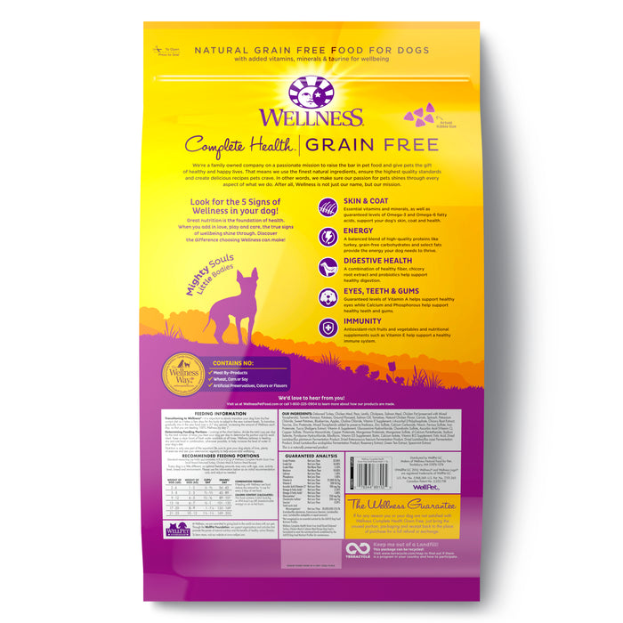 Wellness Complete Health Grain Free Small Breed Dry Dog Food [Wt: 11 lb]
