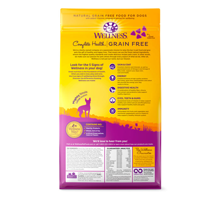 Wellness Complete Health Grain Free Small Breed Dry Dog Food [Wt: 4 lb]
